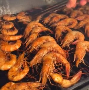 Grilled Shrimp with Garlic Butter Basting Sauce