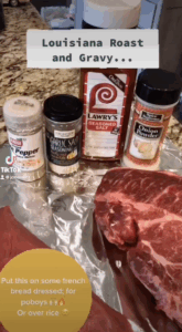 Slow-Cooked Roast with Roux Gravy